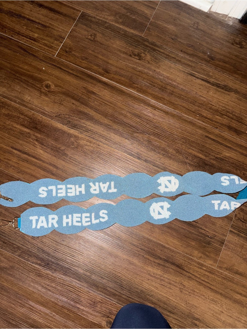 University of North Carolina Tar Heels Blue Beaded Scallop Bag Strap